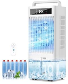 冷風機 強力 10L水タンク【2026モデル 三面吸風】 大容量 LEDタッチ