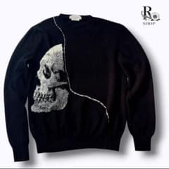 Alexander McQUEEN スカルニット ウール ブラック　ジャガード Alexander McQUEEN スカルニット ウール ブラック ジャガード - メルカリ