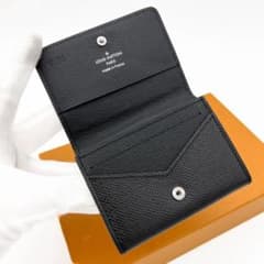 美品 ルイヴィトン タイガ アンヴェロップ カルト ドゥ ヴィジット NM 黒. LOUIS VUITTON（ルイ・ヴィトン） タイガライン アンヴェロップ