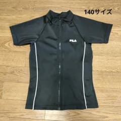 【FILA】 ラッシュガード 半袖 ブラック140のサムネイル