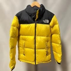 【美品】ノースフェイス ヌプシ ダウンジャケット L 黄黒 ND91841
