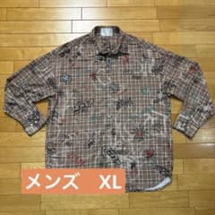 AMOUR アートプリント チェックシャツのサムネイル