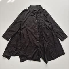 センソユニコ 慈雨 チュニック 変形 アシンメトリー シャツ 刺繍 