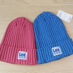 ニット帽  Lee  Right-on  ピンク  ブルー  セットのサムネイル