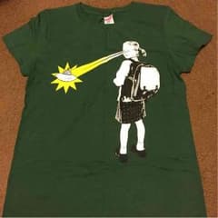 ふなちゃん様専用 目からビームTシャツ 緑のサムネイル