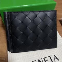 ボッテガヴェネタ イントレチャート マネークリップ ブラック 財布