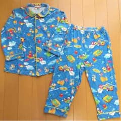 ミキハウス☆カートくんとクマの総柄パジャマ 100cmのサムネイル