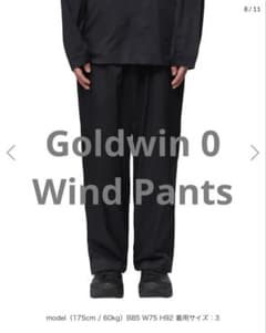 週末値下 goldwin0 24ss wind pants 3 ブラック goldwin0 24ss wind pants 3 ブラック - メルカリ