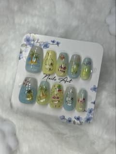 お得❣️サマーデザイン ネイルチップ 10枚セットのサムネイル