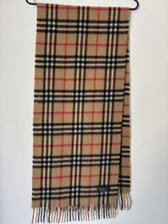 Burberry バーバリー カシミヤ100％ マフラー ノバチェック ベージュ