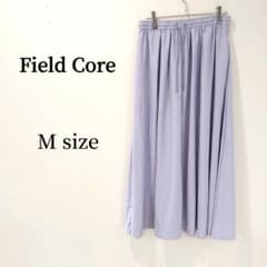 【美品】FieldCore フレアスカート ロング 差し色 パープル M
