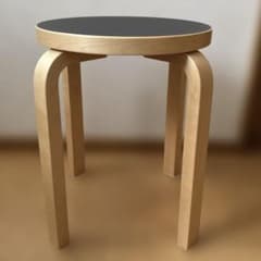 Artek (アルテック)Stool E60 4本脚 リノリウムブラック - メルカリ