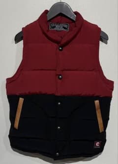 ☆CHALLENGER☆ダウンベスト レッド×ブラック M