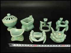 茶道具 青磁 七種 蓋置 899 - メルカリ
