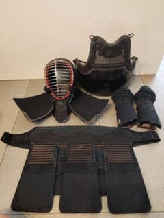 希少・上級者向け】龍峰製 手刺剣道防具一式（面・本竹胴・小手・垂 