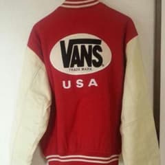 VANS ♪ 90s　袖レザースタジャンのサムネイル