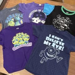 Disney Pixar T 셔츠 5장 세트 100cm