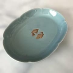 たち吉 橘吉 青磁 双魚 楕円皿 - メルカリ