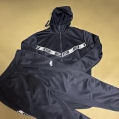 Nike フード付きジャージ上下セット ブラックのサムネイル