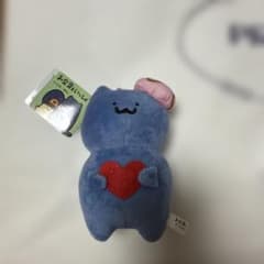 【未使用】お文具といっしょ　ボールチェーン付き　ハートショコラぬいぐるみねこさん