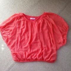シフォンサーモンピンクトップスのサムネイル