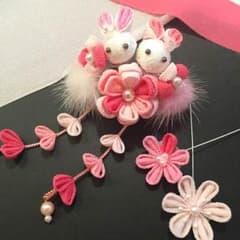 1110発はるたんママ♡専用 七五三髪飾りつまみ細工のサムネイル
