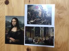 パリ　ルーブル美術館　名画ポストカードセット　モナリザほかのサムネイル