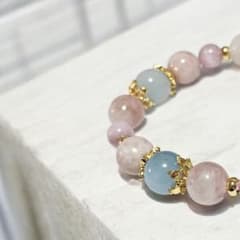 限定SALE！29♡アクアマリン♡虹ピンクマイカシリカ♡虹クンツァイト