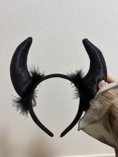デビル 角 カチューシャ ブラック コスプレのサムネイル