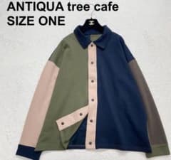 ANTIQUA tree cafe ポンチ素材切替ジャケットのサムネイル