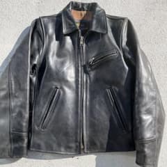 Blue Cross　ブルークロス　ヴィンテージ　カウハイドレザージャケット　黒 Blue Cross ブルークロス ヴィンテージ カウハイドレザージャケット 黒