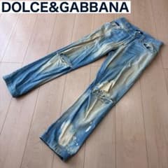 Dolce & Gabbana ドルガバ デニム ダメージ クラッシュ加工 40 DOLCE&GABBANA ドルガバ ダメージ クラッシュ デニムパンツ - メルカリ