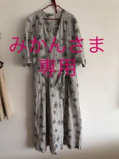 専用   スタジオクリップ 花柄ワンピース リネンのサムネイル