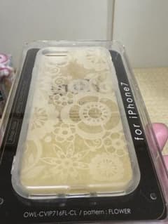 【未開封】gufo iPhone 7用 TPUケース フラワー柄のサムネイル