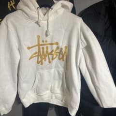 Stüssy ホワイトパーカー Mのサムネイル