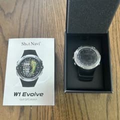 ショットナビ W1 エボルブ ウォッチ型 ゴルフナビ W1-EVOLVE ブラ…のサムネイル