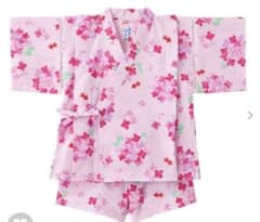 【美品】ミキハウス　甚平　女の子110cmのサムネイル
