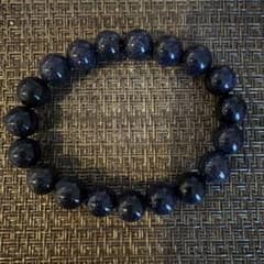 ブルーゴールドストーン （青砂岩石） ブレスレット ラウンドビーズのサムネイル