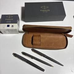 PARKER ①ボールペン、②シャーペン、③万年筆3本セット おまけつき！のサムネイル