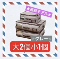 2026モデル＊テイジン/収納ケースプレミアム/大2個小1個セット/グレー