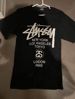 STUSSY ステューシー ワールドツアー 黒 S Tシャツのサムネイル