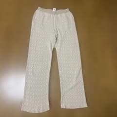 SLOBE IENA 幾何ジャガードニットパンツベージュのサムネイル