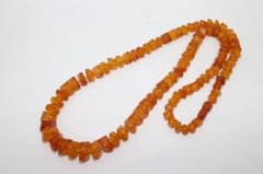 琥珀 アンバー ロング ネックレス 高島屋購入 61g - メルカリ
