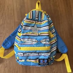 Kids Foret 電車　新幹線リュック ブルー　ドクターイエロー