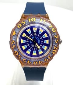 A841 SWATCH AG1993 青とオレンジのクォーツ腕時計 - メルカリ