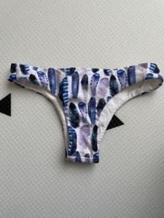 ALEXIA STAM羽根模様 ビキニショーツ