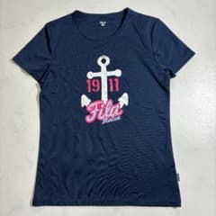 y2k FILA Tシャツ 平成ギャル ピチT ロゴプリント M（E129）