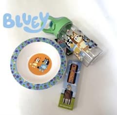 海外限定 Bluey 食器セットボトル ボウル カトラリー ブルーイ日本未発売のサムネイル