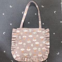 フリル付きトートバッグ ティーカップくまちゃんのサムネイル