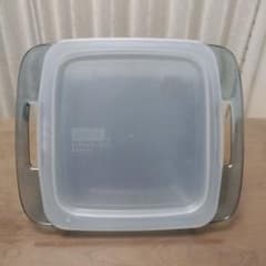 Pyrex パイレックス　深型 20 x 20 x 6,5　耐熱皿 蓋付きのサムネイル